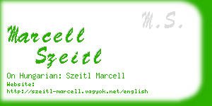 marcell szeitl business card